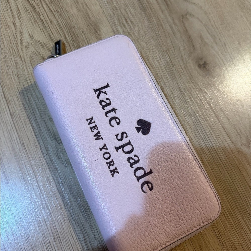 Kate Spade Light Pink Zip-Around Wallet